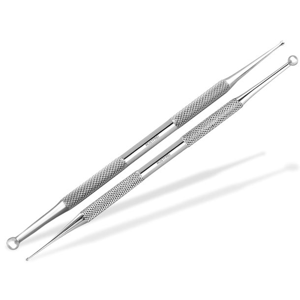 Akupunktur & Akupressur Punktfinder s�t i rustfri st�l - 1/4 mm og  2/5 mm