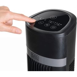 Black+ Decker BXEFT50E Towerfan Ventilator m. fjernbetjening - 102 cm. h�j.