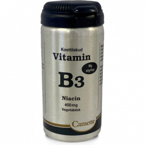 Camette B3 vitamin niacin 400 mg. - 90 tabletter