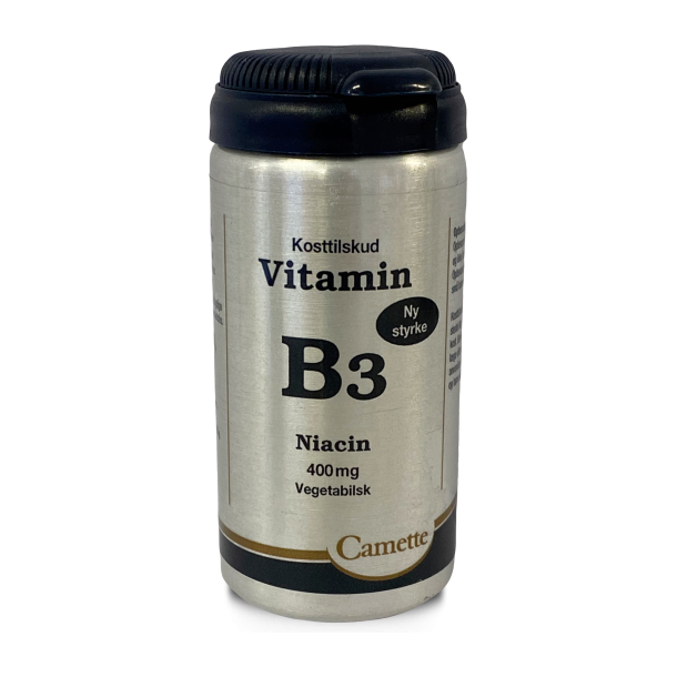 Camette B3 vitamin niacin 400 mg. - 90 tabletter