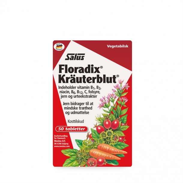 Salus Floradix Kruterblut Urte-jern tabletter - 50 stk.