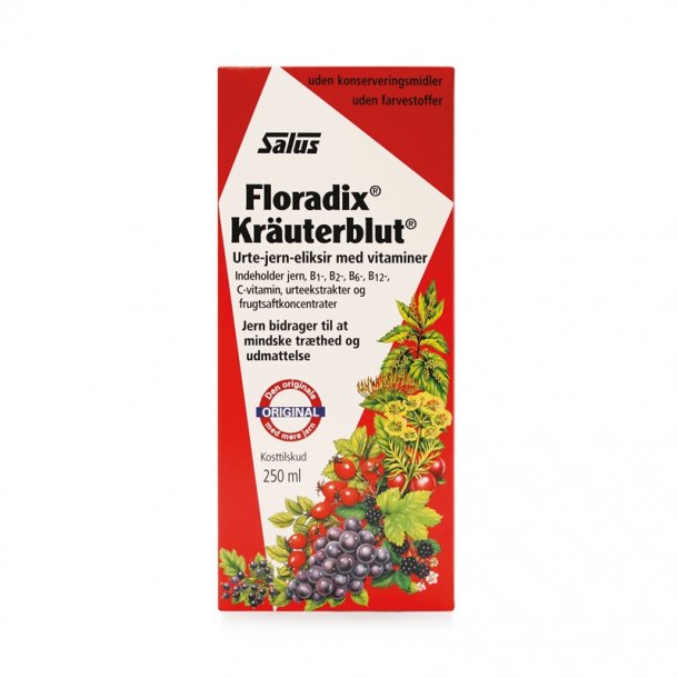 Salus Floradix Kruterblut Urte-jern mikstur - 250 ml