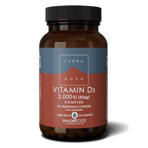 Terranova Vitamin D3 2000 IU (50mg) - 50 kapsler