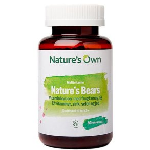 Nature's Own Bear Multivitaminer til B�rn 3+ - 90 stk.