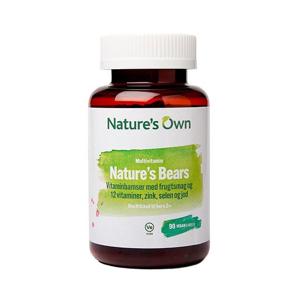 Nature's Own Bear Multivitaminer til B�rn 3+ - 90 stk.