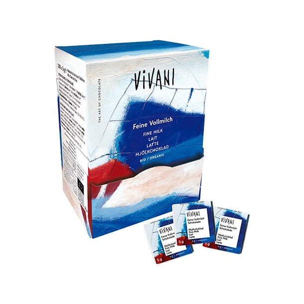 Vivani Lys Chokolade - �kologisk - Neapolitaner - 200 stk