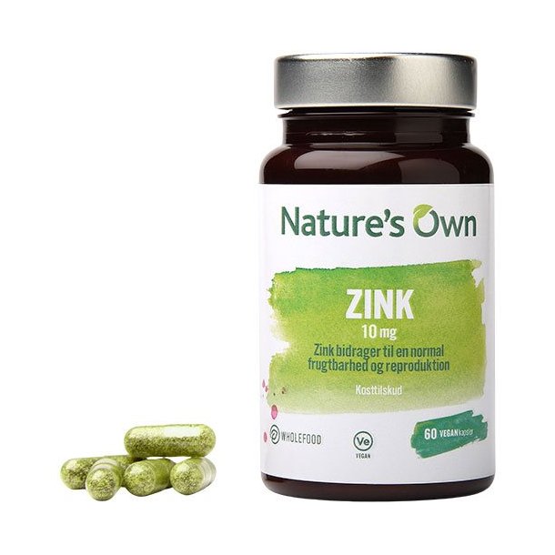 Nature's Own Zink Wholefood - 60 kaps.