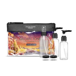 Gillian Jones Check-in bag med flasker - 4 dele