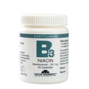 Natur-Drogeriet B3 Niacin 30 mg - 50 tabletter