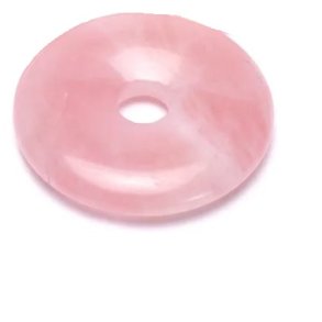 Rosenkvarts Donut Vedhng