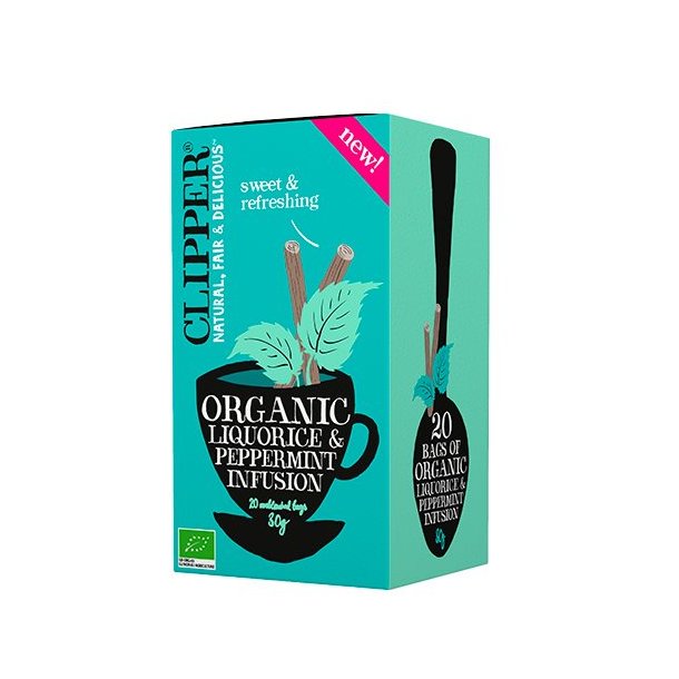 Clipper kologisk Liquorice & Peppermint Infusion - 20 breve