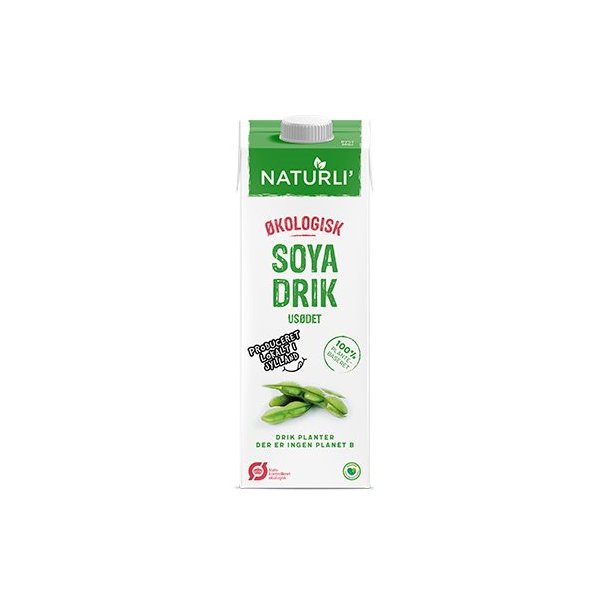 Naturli kologisk Sojadrik u. sukker - 1 liter