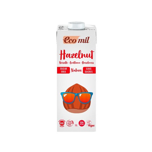 Ecomil kologisk Hasselnddedrik usdet - 1 liter 