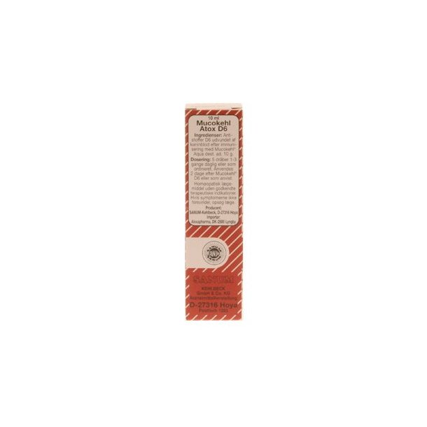 Mucokehl D6 atox drber - 10 ml