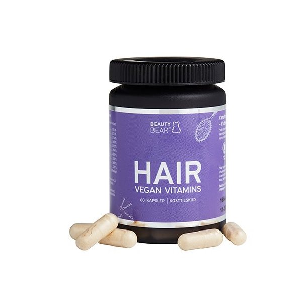 Berthelsen BeautyBear HAIR vitamin kapsler - 60 kapsler