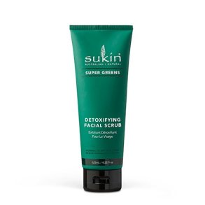 Sukin Super Greens Detoxifying Facial Scrub - Vegansk - 125 ml