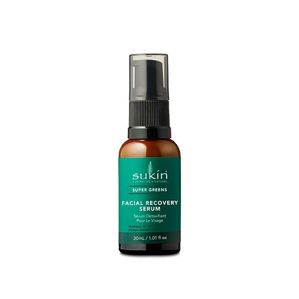 Sukin Super Greens Facial Recovery Serum - Vegansk - 30 ml