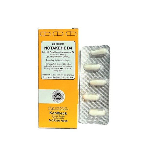 Notakehl D4 kapsler - 20 kapsler