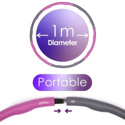 Just be Fitness Hulahopring Let 1,2 kg - Lyserd