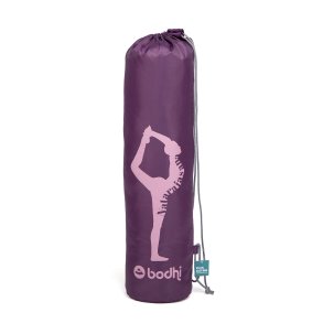 EASY BAG Yogamttetaske - Aubergine med Yogasilhuette