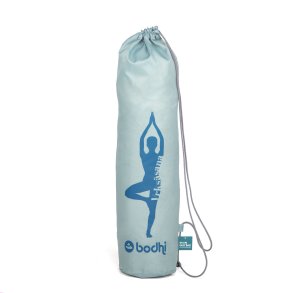 EASY BAG Yogamttetaske - Lysebl med Yogasilhuette