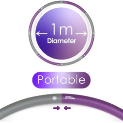 Just be Fitness Hulahopring Mellem 1,4 kg - Lilla