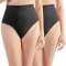 Shaper High Waist Trusser G-streng - Sort - 2 stk.