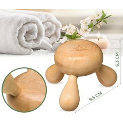 MASSAGE-EKSPERT Ergonomisk massageredskab i kirsebrtr 