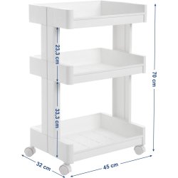 Songmics Trolley med 3 hylder
