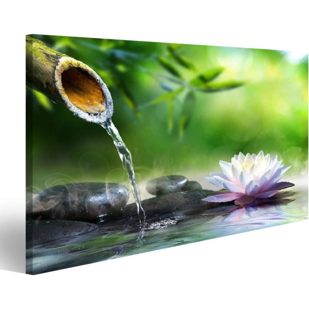 Stemningsbillede Zen Garden med sten og vand - 80 x 40 cm