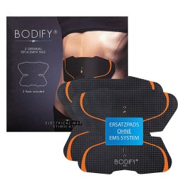 Bodify originale udskiftningspads til mavetr�ner - S�t med 2 (uden controller)