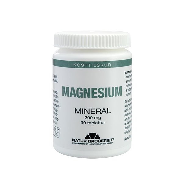 Natur Drogeriet Magnesium 200 mg. - 90 tabletter