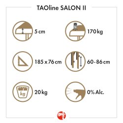 TAOline SALON II Massagebriks inkl. tilbehr