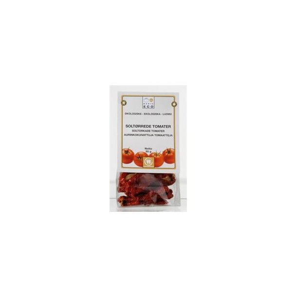 Urtekram soltrrede Tomater kologisk - 50 g.