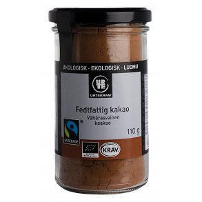 Urtekram Fedtfattig Kakao - kologisk - 80 g.