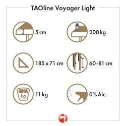 TAOline Voyager Light - Sort aluminiumsstel