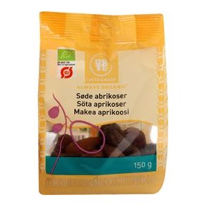 Urtekram abrikoser sde - kologisk - 150 g.