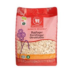 Urtekram  Bygflager kologisk - 400 g