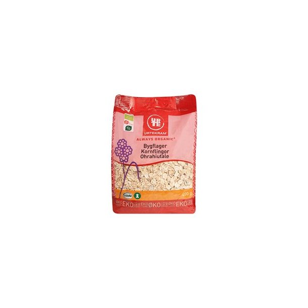 Urtekram  Bygflager kologisk - 400 g