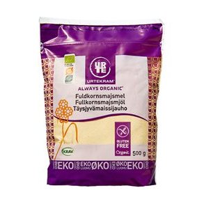 Urtekram Fuldkorns Majsmel kologisk - 500 g. 