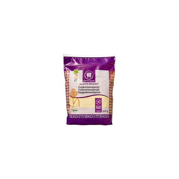 Urtekram Fuldkorns Majsmel kologisk - 500 g. 
