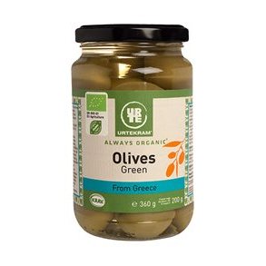 Urtekram Grønne Oliven Økologisk - 360 g.