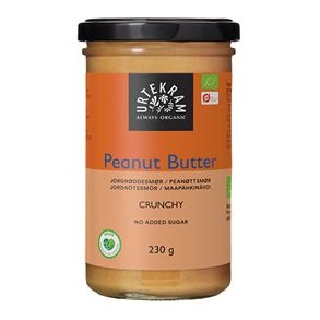 Urtekram Peanutbutter Crunchy Økologisk - 230 g.