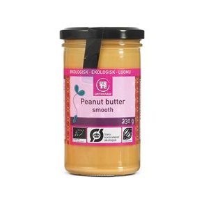 Urtekram Peanutbutter Smooth Økologisk - 230 g.