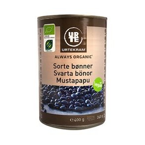 Urtekram sorte bnner i dse - kologisk - 400 g