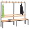 C+P Garderobebnk uden skohylde med 8 knager - 165 x 200 x 40 cm.