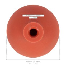 Sport-tec Gummibold til cupping glas -  2,5 - 3,5 cm.