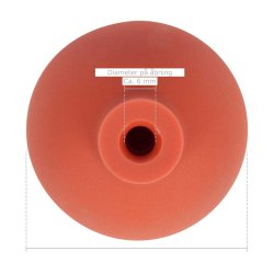 Sport-tec Gummibold m. flad top til cupping glas -  6,5 cm.