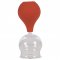 Gummibold med flad top til cuppingglas med en diamter p 6,5 cm.