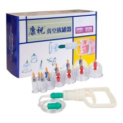 Cuppingst i kunststof med vakuumpumpe - 14 dele